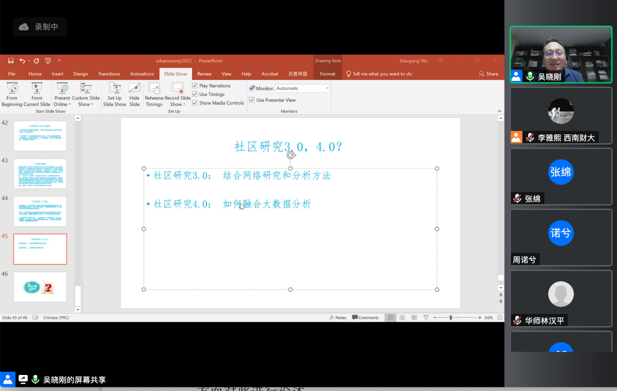 【会议回顾】上海纽约大学御风全球社会科学讲席教授吴晓刚开展线上专题讲座