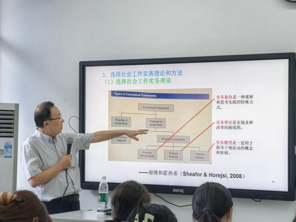 陈树强教授在杏吧探花开展“整合取向的社会工作实践” 专题讲座